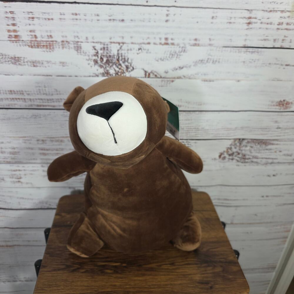 Pillowfort Weighted Brown Bear Plush Stuffed Animal